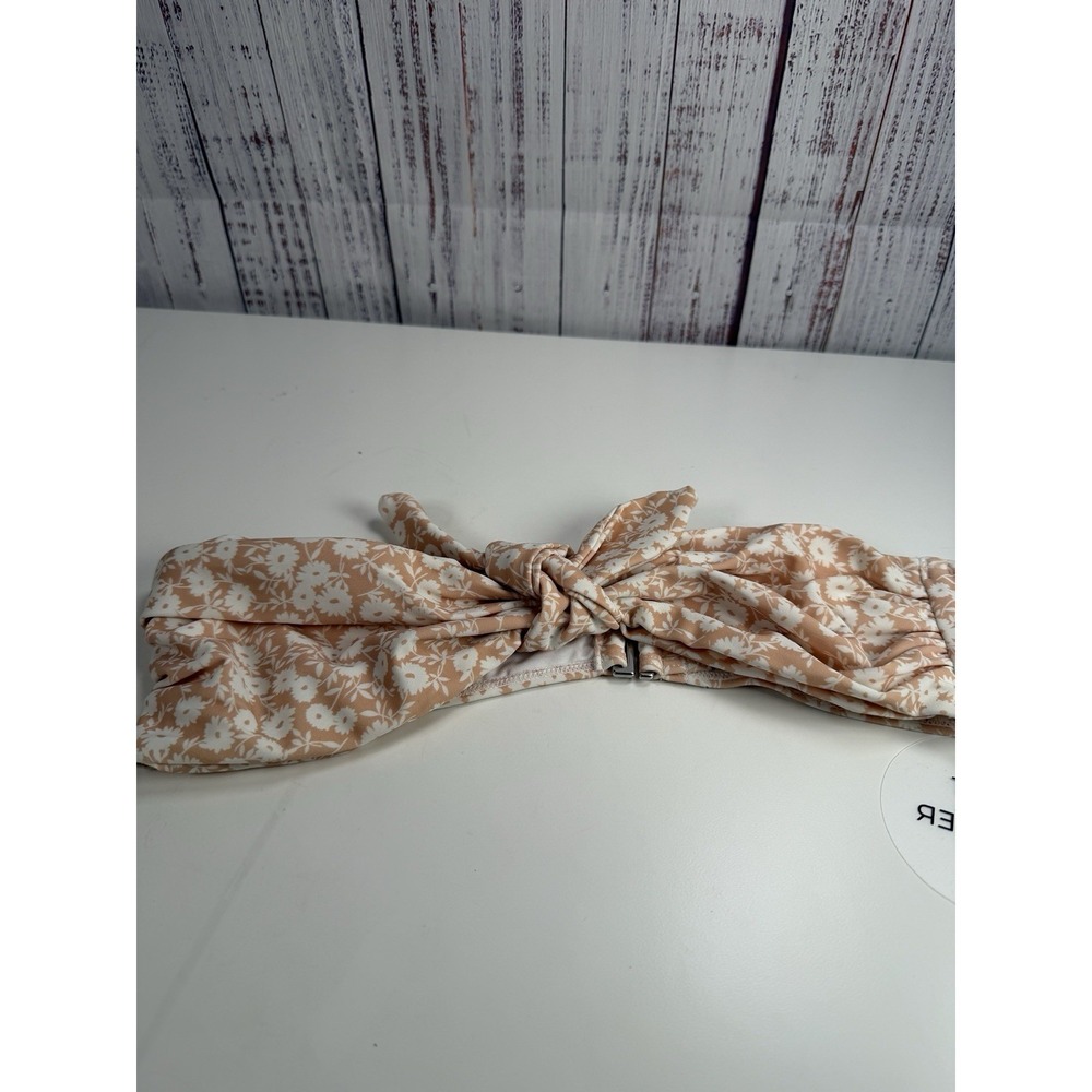 Lost + Wander Pick Me In The Desert Strapless Bikini Top Medium NWT Nude White